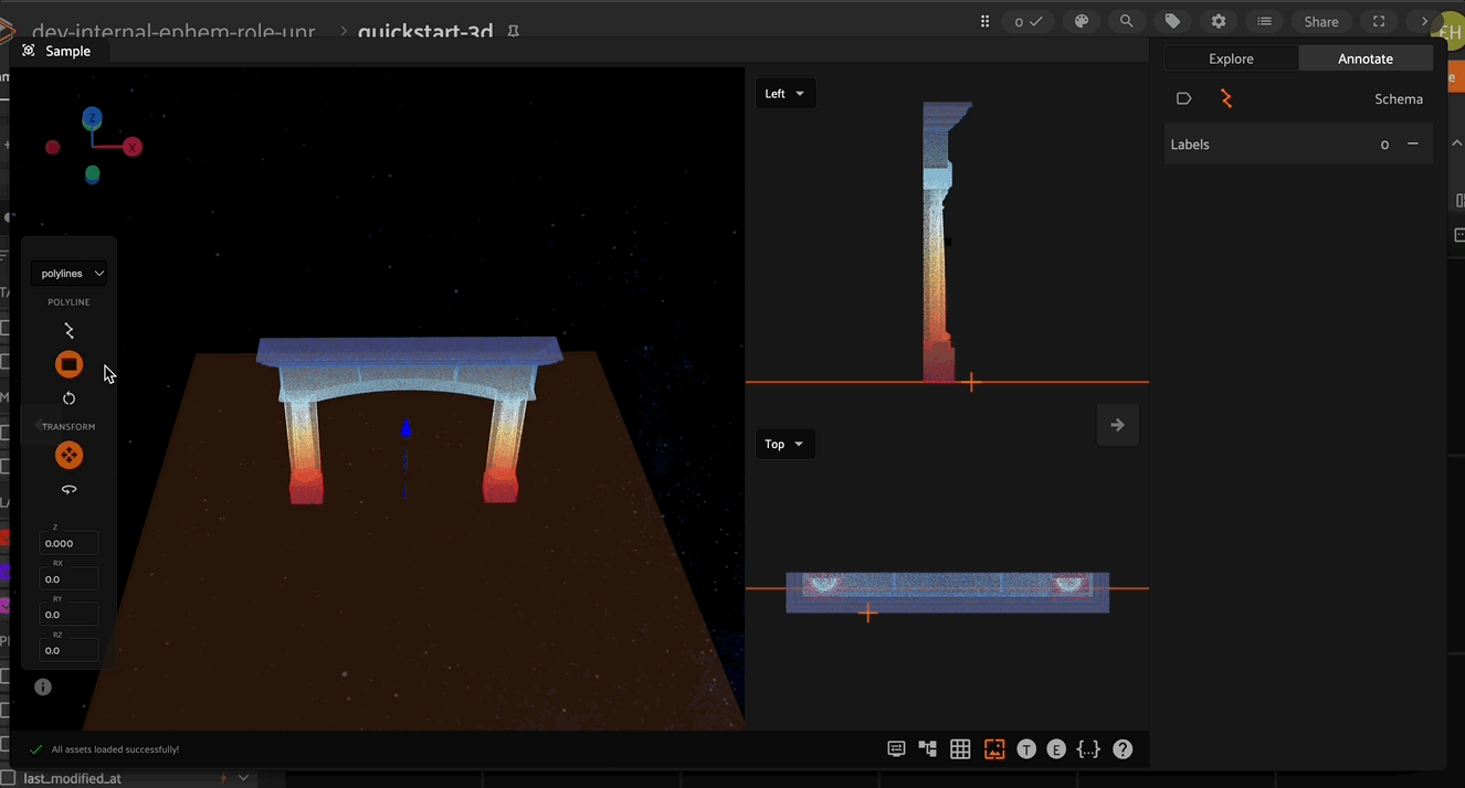 Annotation plane concept