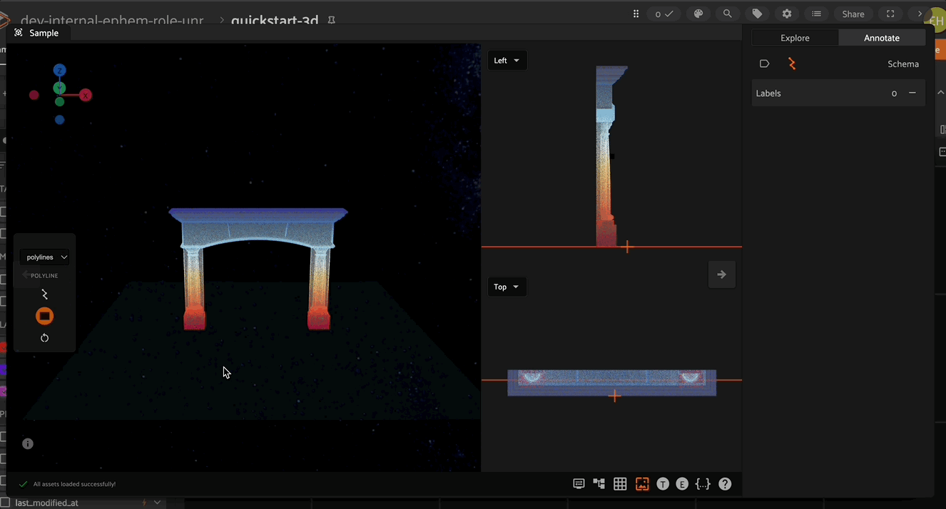 Annotation plane positioning