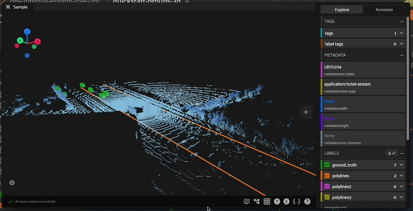 3D polyline annotation