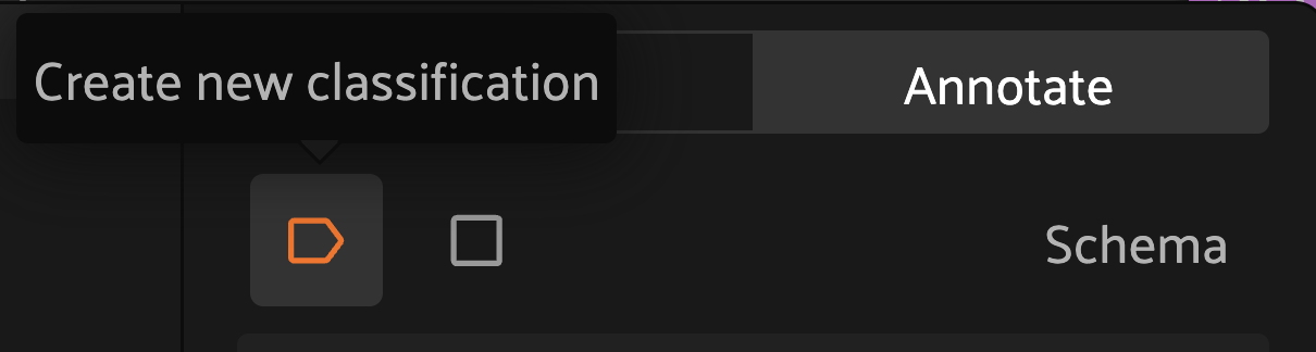 Creating a classification