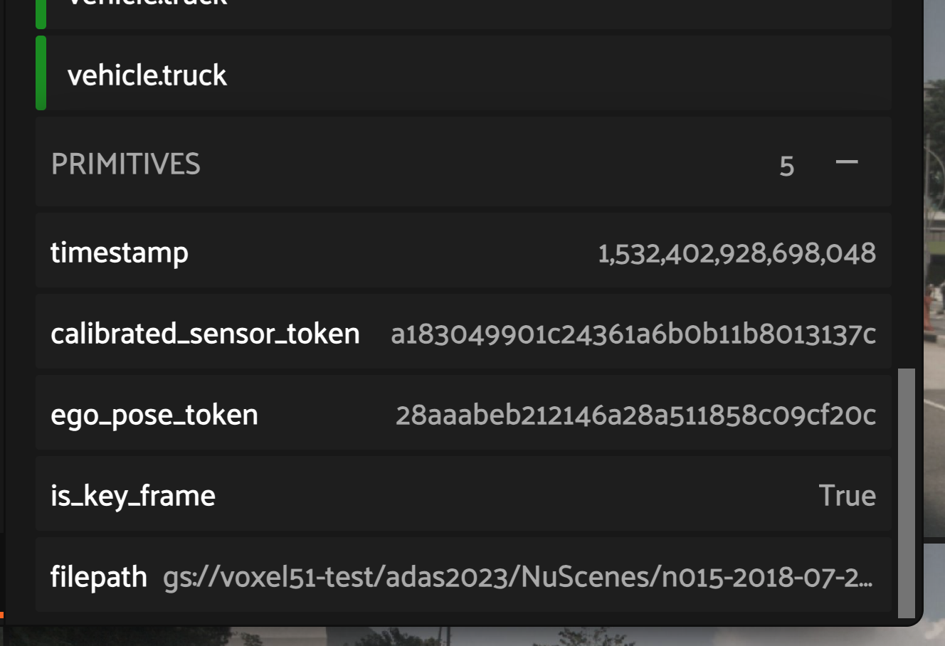 Editing primitives in the right sidebar